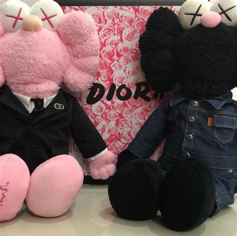 kaws dior plush|Dior KAWS doll.